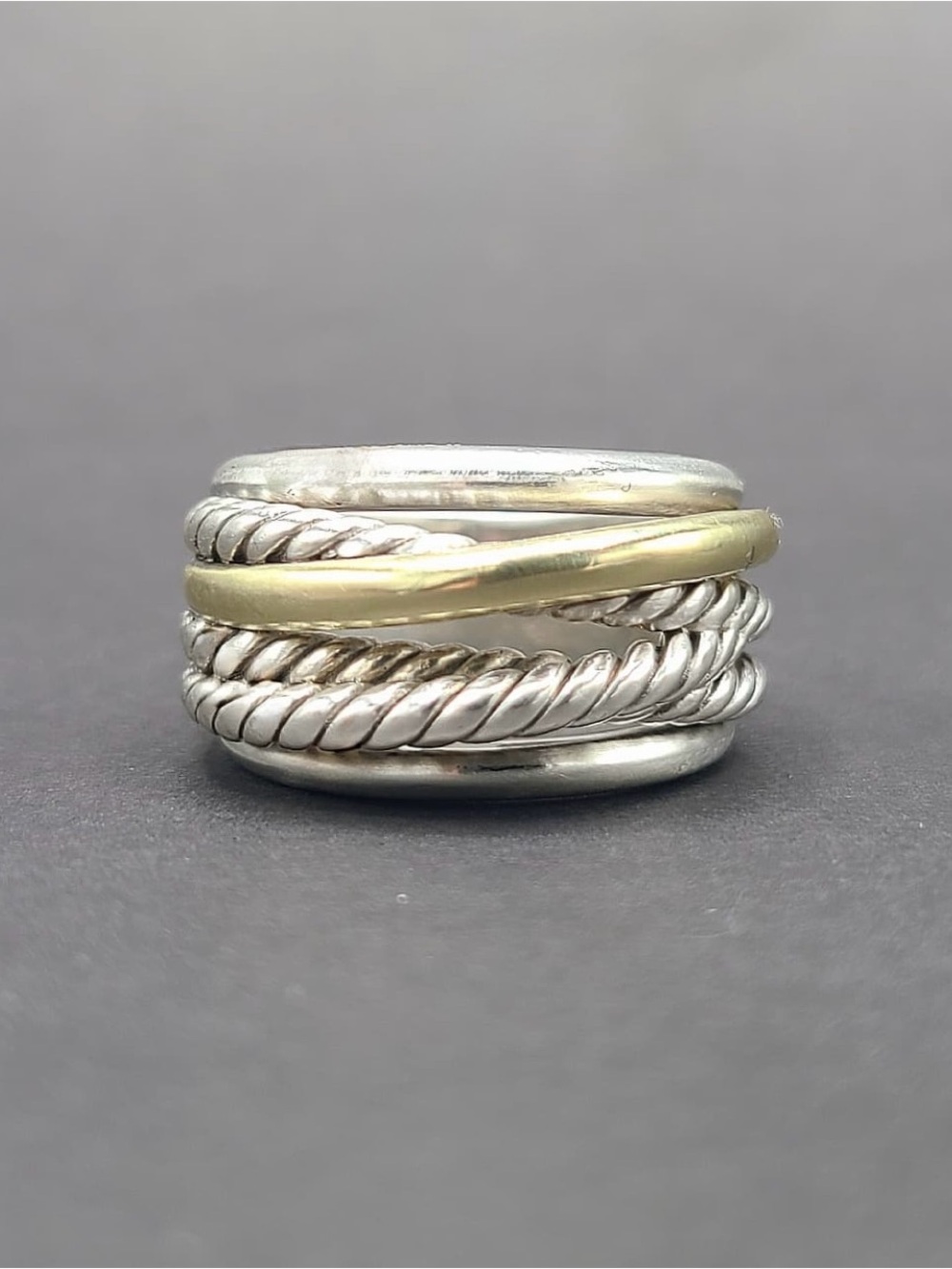 David Yurman Crossover Ring With Gold